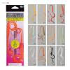 Gamakatsu Sakura Illusion Silicone Necktie, Cascade Curly, #3, Orange Silver view 2