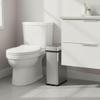 iTouchless 15 Liter / 4 Gallon Stainless Steel Wings Open Lid Sensor Bathroom Trash Can, Touchless Automatic Operation, Compact Design for Home, Office, Kitchen, Restroom, Bedroom view 2