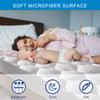 California King Size Quilted Fitted Waterproof Mattress Pad, Premium Hollow Material Filling Mattress Protector, Breathable, Quiet, Cooling, Machine-Washable Mattress Cover with 21 Deep Pocket view 2