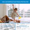 California King Size Quilted Fitted Waterproof Mattress Pad, Premium Hollow Material Filling Mattress Protector, Breathable, Quiet, Cooling, Machine-Washable Mattress Cover with 21 Deep Pocket view 3