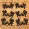Cast Iron Reproduction Ornate Leaf Drawer Pulls (Set of Six) 52378 view 2