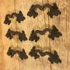 Cast Iron Reproduction Ornate Leaf Drawer Pulls (Set of Six) 52378 view 3