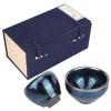 2Pcs Ceramic Cups, Beautiful Unique Glaze Features Chinese Tea Cup, Kungfu Higher Iron Content Glazed Ceramic Tea Cup, Elegant and Practical Jianzhan Teacup, Teaware Drinkware for Gift Handicrafts view 1