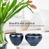 2Pcs Ceramic Cups, Beautiful Unique Glaze Features Chinese Tea Cup, Kungfu Higher Iron Content Glazed Ceramic Tea Cup, Elegant and Practical Jianzhan Teacup, Teaware Drinkware for Gift Handicrafts view 2