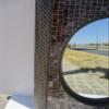 33" PUNCHED TIN MIRROR with Mexican talavera tile, hacienda style, handmade view 4