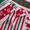 2piece Cabin Lodge White Red Christmas Quilts Twin Size Coverlet Bedspread - Winter Theme Beautiful Vibrant Snowflakes Deer Geometric Print Reversible Stripes Farmhouse Bedding Lightweight Comfortable view 3