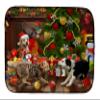 Caroline's Treasures PTW2076DDM Holiday A Little Christmas Fun Yellow Lab Dish Drying Mat Absorbent Dish Drying Mat Pad for Kitchen Counter Dish Drainer Mat for Countertop, 14 x 21", Multicolor view 1