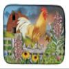 Caroline's Treasures PRS4024DDM Yellow Rooster Greeting the Day Dish Drying Mat Absorbent Dish Drying Mat Pad for Kitchen Counter Dish Drainer Mat for Countertop, 14 x 21", Multicolor view 1