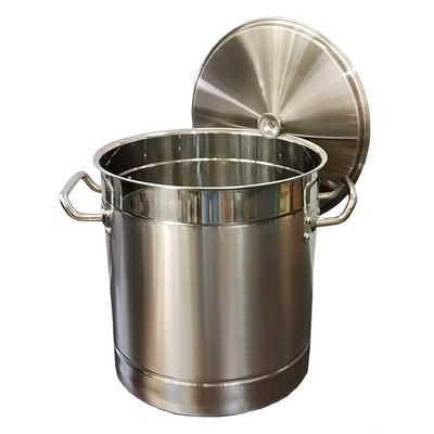 304 Stainless Steel Soup Pot, Catering/Household Thickened Soup Pot With Lid, Cooking Pot For Gas Stove/induction Cooker (15-80L) (Size : 15L)