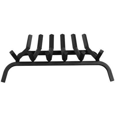 24" Iron Fireplace Log Grate Firewood Burning Rack