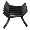24" Iron Fireplace Log Grate Firewood Burning Rack view 2