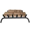 24" Iron Fireplace Log Grate Firewood Burning Rack view 3