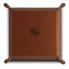 BELLA BUSTA Leatherette Tray, 4 Years Anniversary (Apple) - Engraved Brown Square Faux Leather Organizer (Rawhide, 6 L x 6 W x 1 1/2 H Inch, 1.0 pounds) view 4