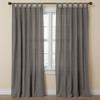 BrylaneHome Poly Cotton Canvas Tab-Top Panel - 48" W 84" L, Charcoal view 1