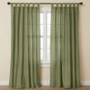 BrylaneHome Poly Cotton Canvas Tab-Top Panel - 48" W 84" L, Charcoal view 2