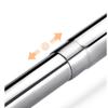 CXYGZLJ Square Foot Board Shower Curtain Pole 50-260cmStainless Steel Long Metal Tension Rod with No Drilling 24 Mm Pipe Diameter Suitable for Hanging Clothes, Towels, Shower Curtains, Etc Pull Rod view 4