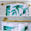 CXYGZLJ Curved Arch Shower Curtain Rod Rail,No Drill Shower Curtain Tension Rod,304 Stainless Steel(GoldenShower Curtain Ring Pull Rod (Size : 80x100cm) view 2