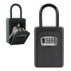 CARL Office Equipment CKB-S01-K Key Box, Key Storage Box, Key Security, 4-Digit Combination Lock, Hanging Type, Black, Japanese Manufacturer view 1