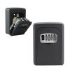 CARL Office Equipment CKB-S02-K Key Box, Key Storage Box, Key Security, 4-Digit Combination Lock, Wall-Mounted Type, Black, Japanese Manufacturer view 1