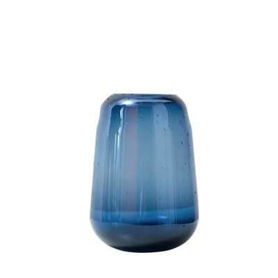 Creative Blue Vase, Living Room Home Decoration Corridor Entrance Hotel Reception Decorative Vase Banquet Table Flower Hydroponic Vase(Size:9.5 * 24CM)