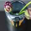 Creative Blue Vase, Living Room Home Decoration Corridor Entrance Hotel Reception Decorative Vase Banquet Table Flower Hydroponic Vase(Size:9.5 * 24CM) view 3