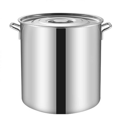 304 Stainless Steel Stock Pot, Commercial/Household Thickened Large Soup Pot With Lid, Cooking Pot For Gas Stove/induction Cooker (6-70L) (Size : 35L)
