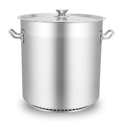 201 Stainless Steel Stock pot, Catering/Household Thickened Soup Pot with Lid, Cooking Pot,for Gas Stove (20-65L) (Size : 20L)