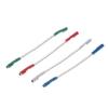 angwang 4PCS Universal Silver Leads Wires Header Wire Cable 40mm for 1.2-1.3mm Pins Turntable Phono Headshell Tonearm view 1