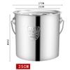 304 Stainless Steel Stock Pot, Catering/household Thickened Portable Soup Pot, (25 / 30cm), for Gas Stove/induction Cooker (Size : 25cm) view 2