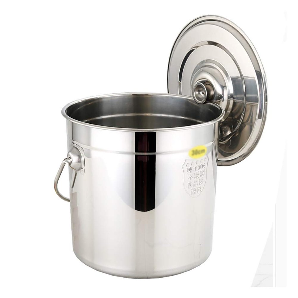 304 Stainless Steel Stock Pot, Catering/household Thickened Portable Soup Pot, (25 / 30cm), for Gas Stove/induction Cooker (Size : 30cm)