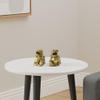 AMTOOCH Feng Shui pixiu Brass Decor Statue A Pair Chinese Home Decoration pi yao Wealth Sculpture Attract Money and Good Luck Figurine Golden5.51" L x 2.75" W x 4.3" H  view 2