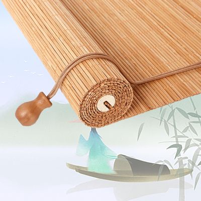 Bamboo Roll Up Shades for Outdoor/Indoor, Hand Weave, Easy to Install, Patio Porch Pergola Woven Blinds