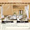Bamboo Roll Up Shades for Outdoor/Indoor, Hand Weave, Easy to Install, Patio Porch Pergola Woven Blinds view 4