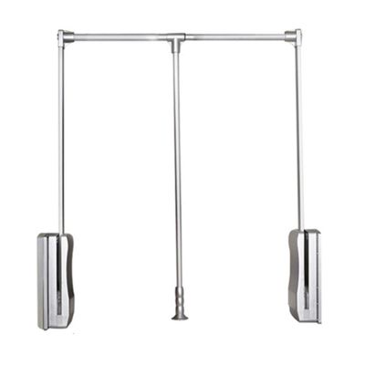 ZXFF Drop-Down Wardrobe Hanging Rail, Adjustable Hanger Soft Reset, Pantograph with Oil Lift, Adjustable 450-1150mm, Load 30KG (Size : 600-830mm)