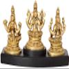 Exotic India Lakshmi Ganesha Saraswati, Multicolor view 3