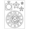Stamperia Silicon Mould A5-Clocks & Stars, Sir Vagabond view 1