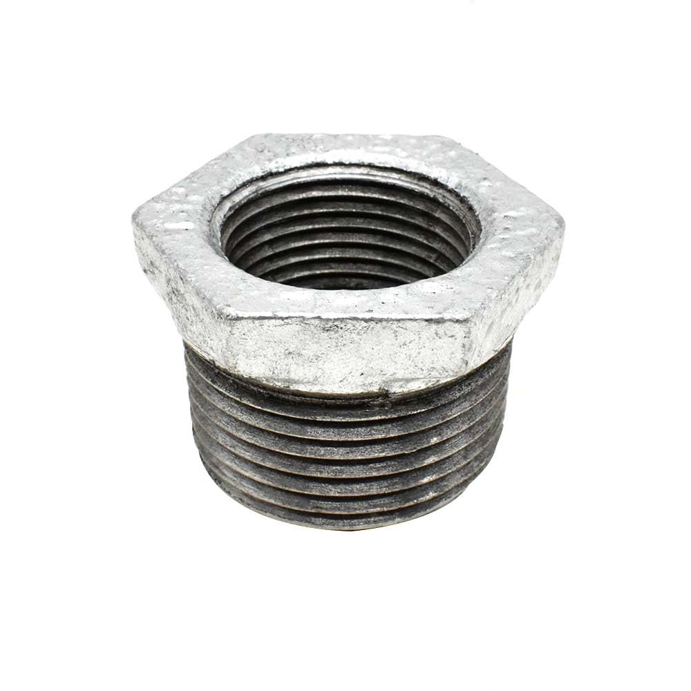Thrifco Plumbing 5218069 1-1/4 inch x 3/4 inch Galvanized Steel Hex Bushing