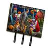 Caroline's Treasures PTW2072TH68 Halloween at Grandpa's Golden Retriever Leash or Key Holder , Wall Hooks, Key Hooks Holder, Coat Rack Wall Mount, Coat Hooks, Hooks for Hanging Keys, Towels, Aprons, L view 1