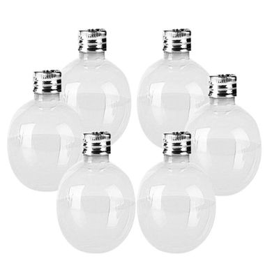 12 PACK FLASK CHRISTMAS CLEAR FILLABLE CHRISTMAS TREE ORNAMENT