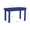 Linon Jayde Outdoor Blue Adirondack Coffee Table view 3