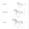 Watercolor Twinkling Unicorn with Stars Vinyl Peel and Stick Wall Sticker (Large (49.5" w x 46" h)) view 2