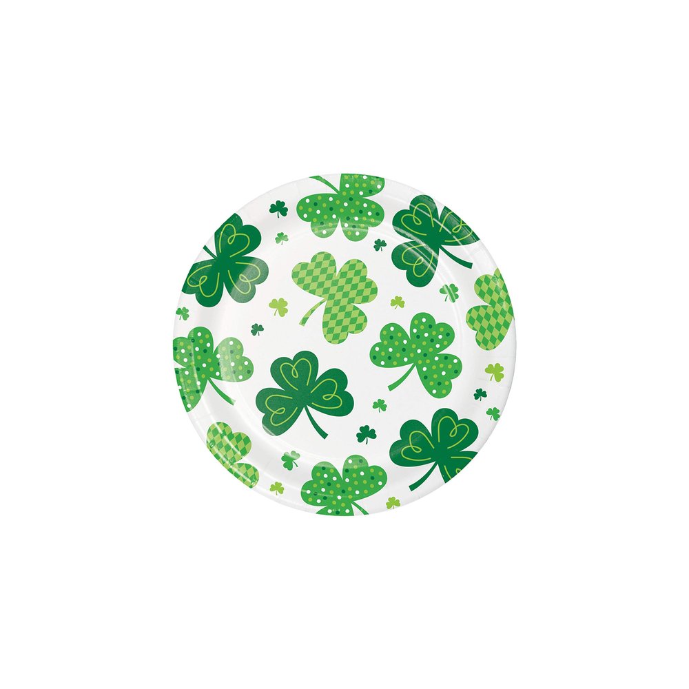 Creative Converting Shamrock St. Patrick's Day Dessert Plates, 8 ct
