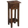 Sunset Trading Cottage Narrow Wood Side Table in Old Java Brown/Antique Iron view 1