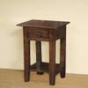 Sunset Trading Cottage Narrow Wood Side Table in Old Java Brown/Antique Iron view 2
