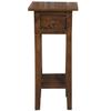 Sunset Trading Cottage Narrow Wood Side Table in Old Java Brown/Antique Iron view 4