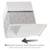 Creative Scents Mirror Damask White and Gray Bathroom Accessories Set - 6 Piece Bathroom Accessory Set Includes: Trash Can, Tissue Box Cover, Soap Dispenser, Soap Dish, Toothbrush Holder & Tumbler view 3