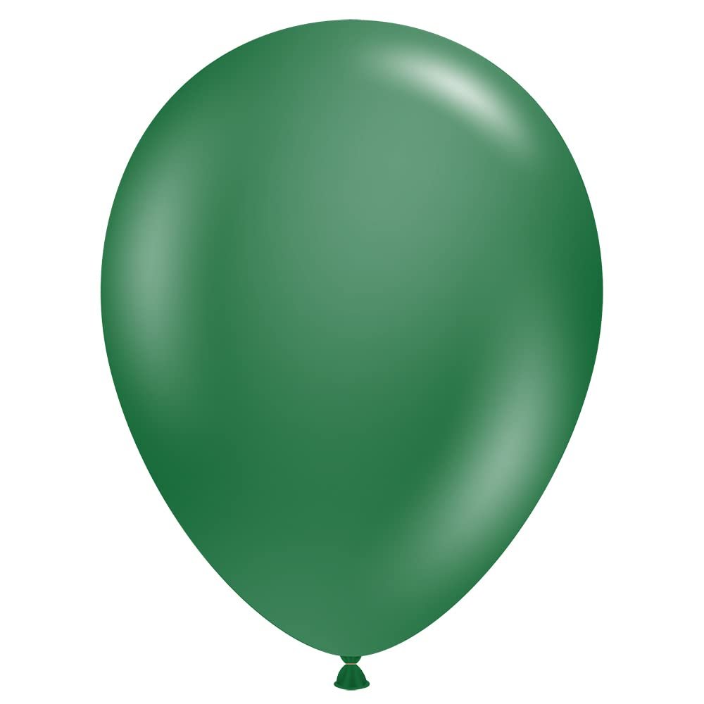TUFTEX 15054 Latex Party Balloons, 5", Forest Green, Pack of 50