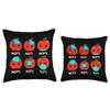 100 Days Of School Apple Face Mask Teacher Quarantine Gifts Throw Pillow view 3