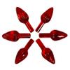 National Artcraft Medium Twist-Style Ceramic Tree Light Ornaments- (144/Pk) (Red) view 1