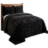 Better Trends Chenille Bedspreads Full/Double Size, Black 100% Cotton Chenille Medallion Design Tufted Bedding Coverlet Soft Lightweight, 96"x110" 1 Pieces Ashton Collection view 2